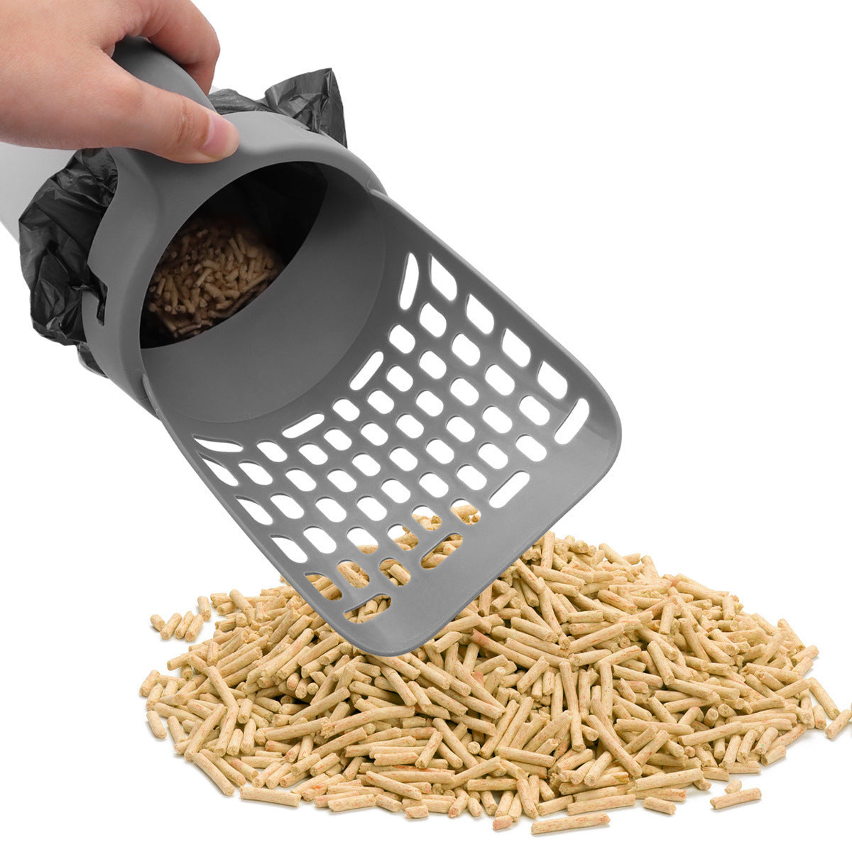 Portable Cat Litter Scoop and Bag Holder
