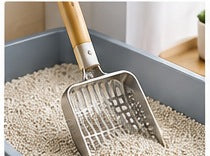 Original supplier image of the stainless steel cat litter scoop