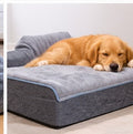 Orthopedic memory foam dog bed with raised sides