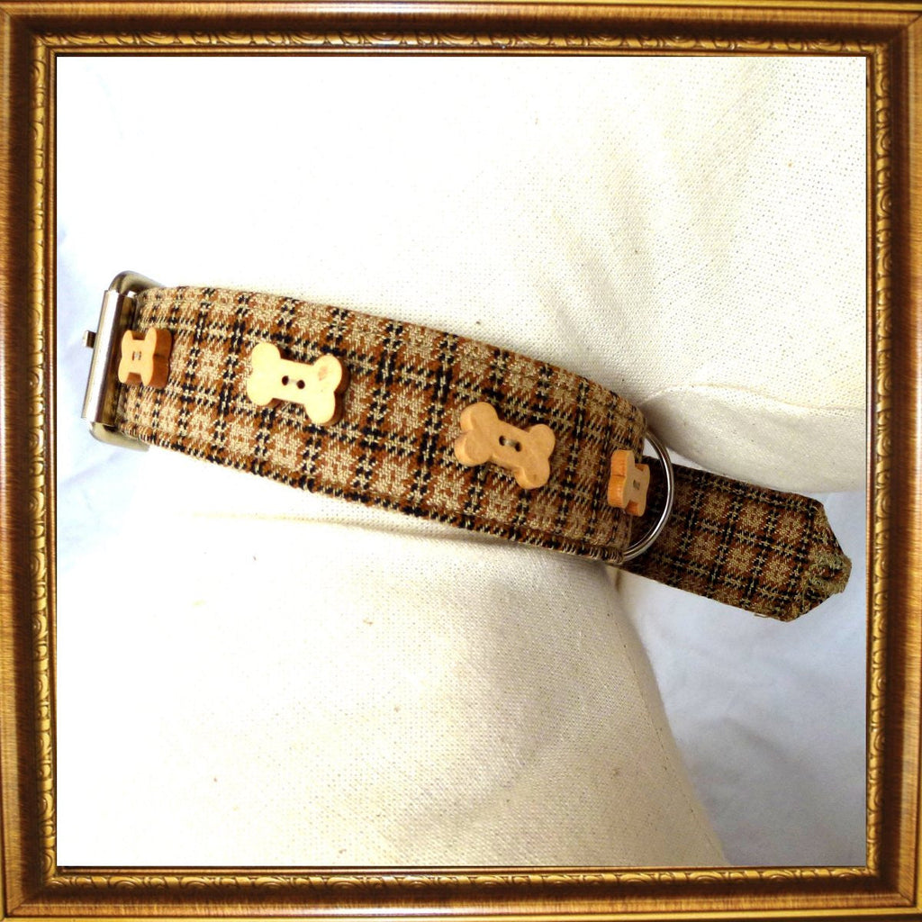 Prediletto Tweed Dog Collar and Lead Set